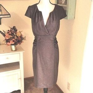 Dressbarn Ruched Tweed Dress